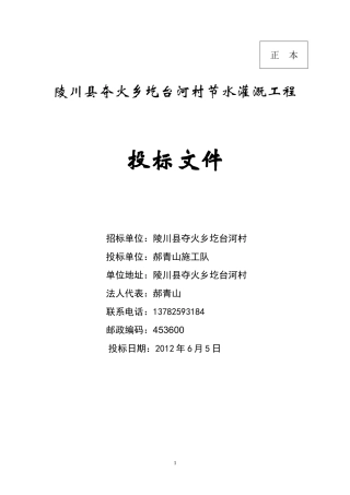 圪台河招标文件