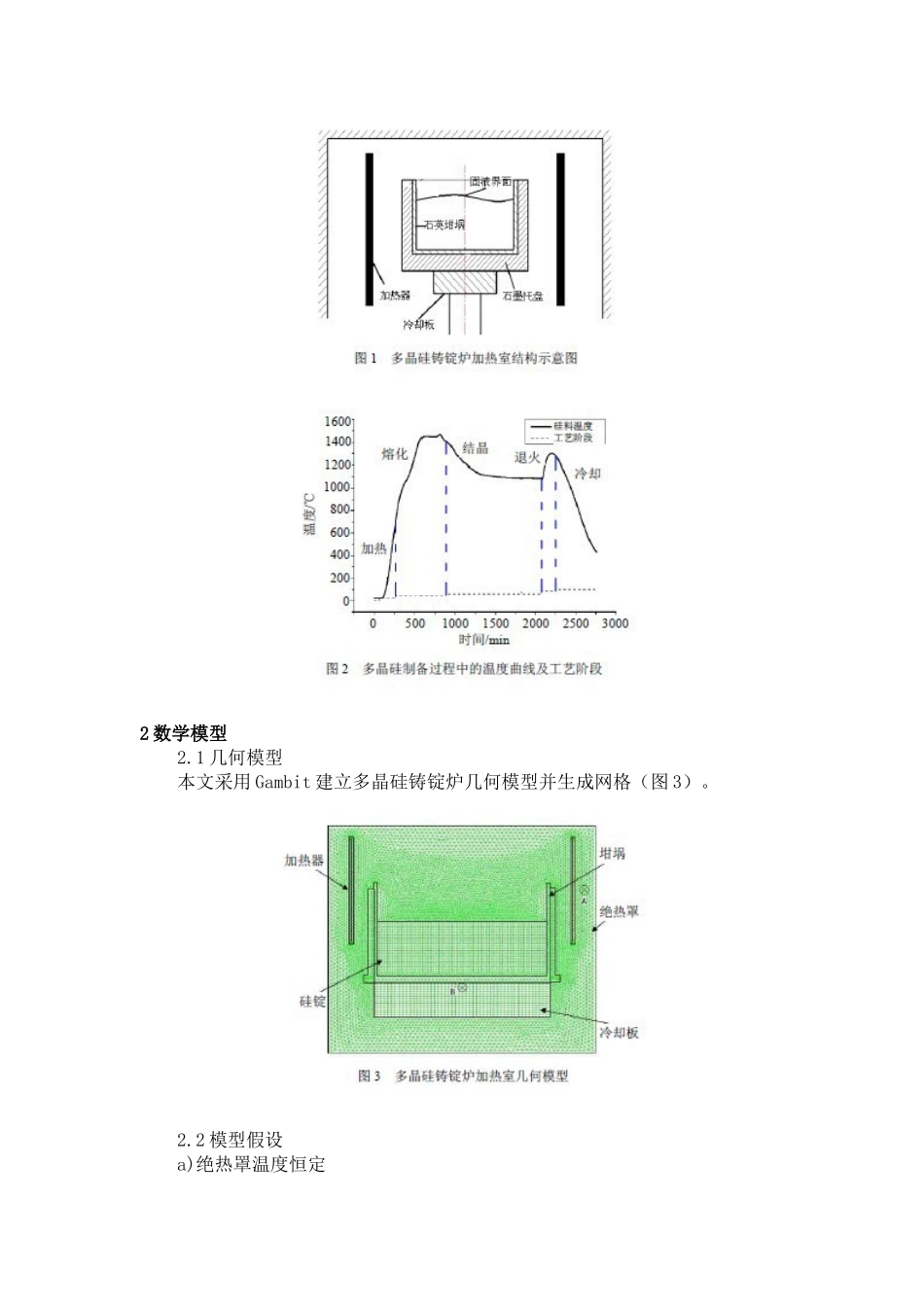 多晶硅铸造过程温度场模拟仿真_第2页