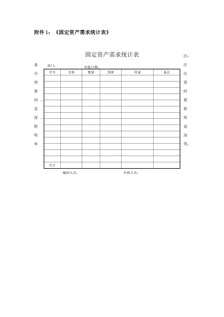 固定资产管理表格汇总_第1页