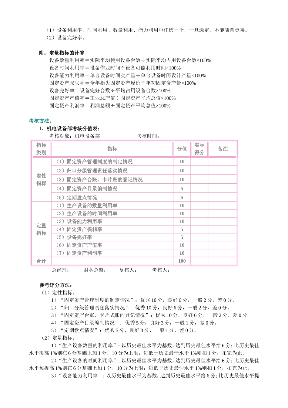 固定资产管理考核_第3页