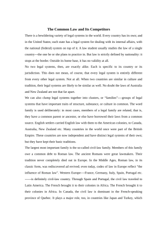 国际商法英文阅读资料1