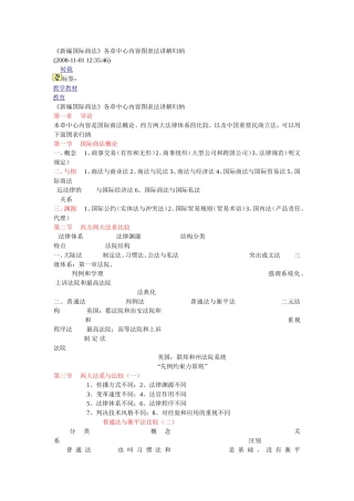 国际商法中心词