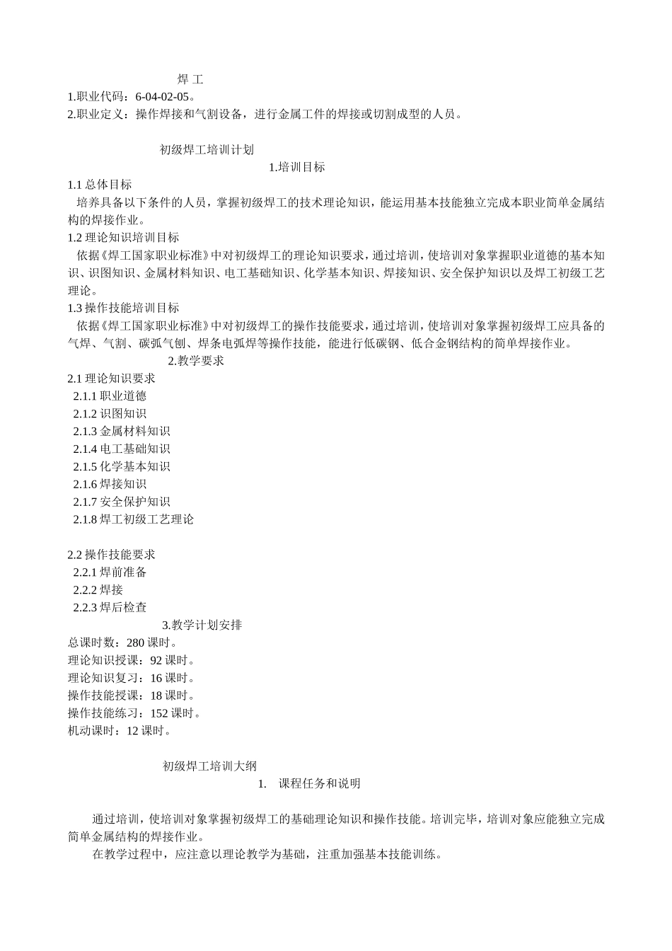 国家资格鉴定培训-焊-工(模板)_第1页