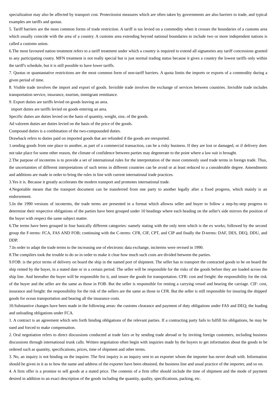 国际商务英语考试卷_第3页