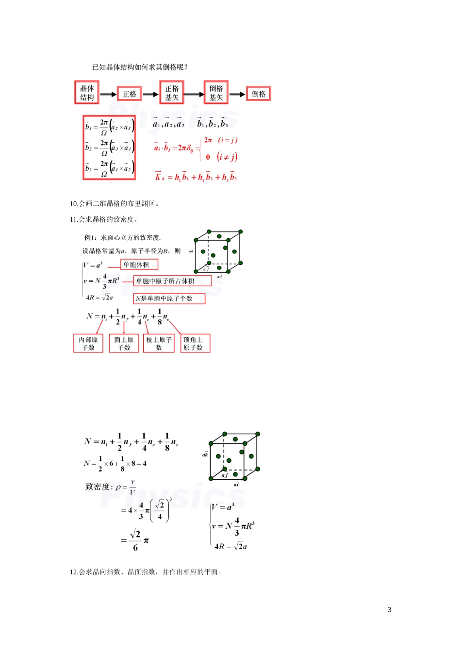 固体物理学整理要点(同名3939)_第3页