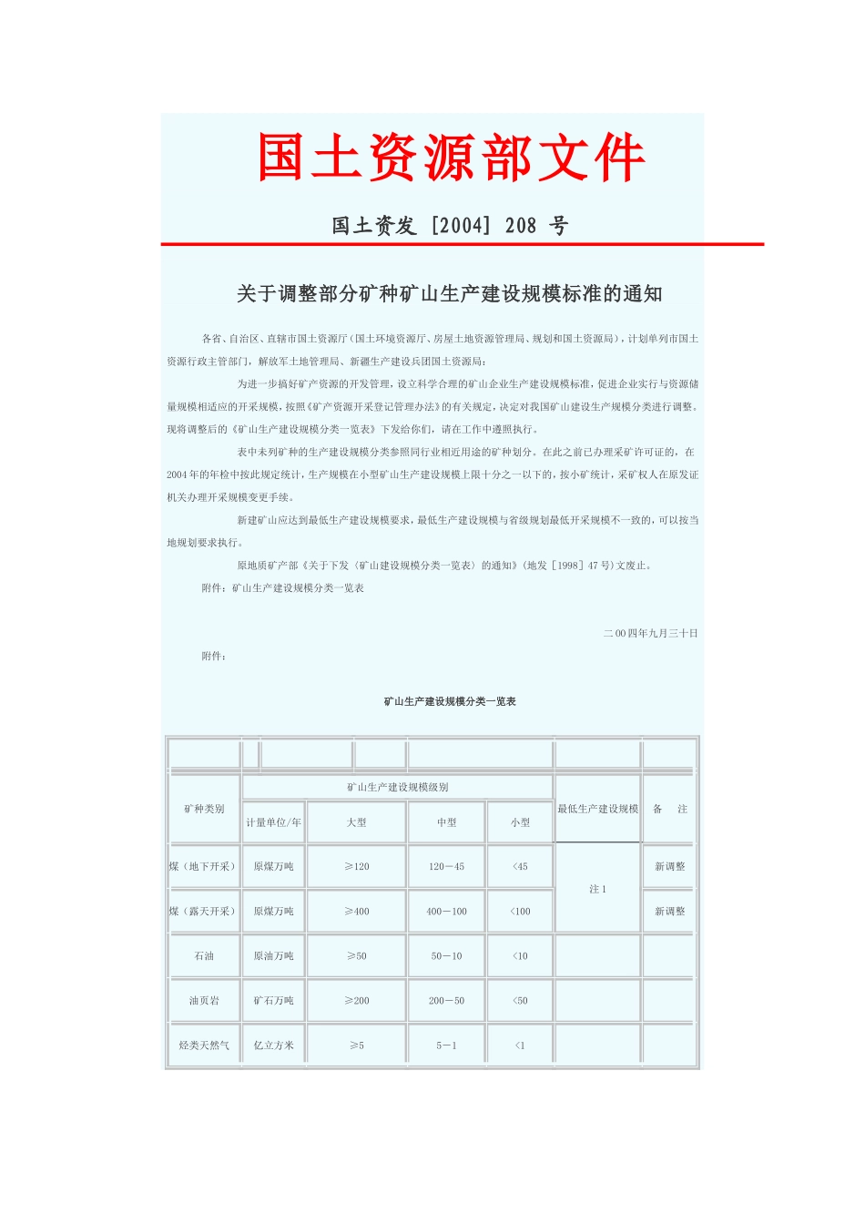 国土资源部矿山开采规模_第1页