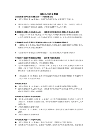 国际私法法条整理