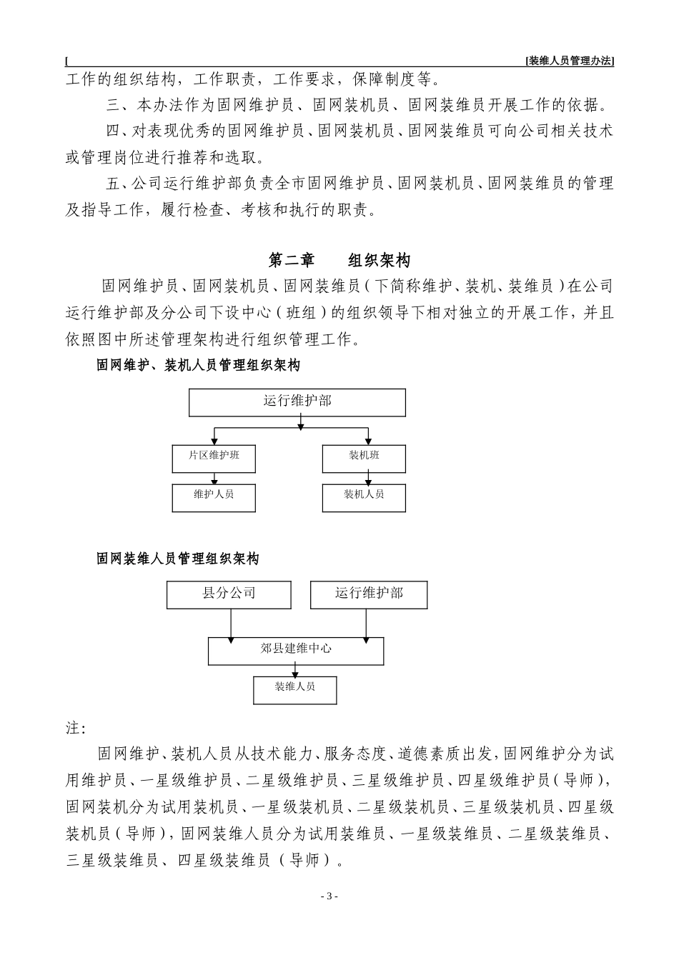 固网装维人员管理办法_第3页