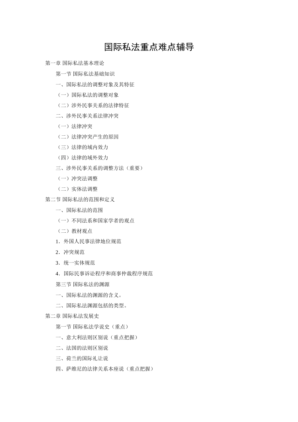 国际私法重点难点辅导_第1页
