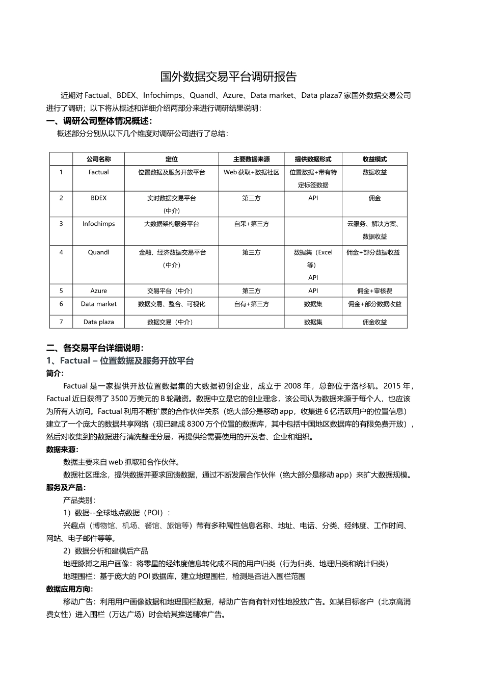 国外数据交易平台调研报告_第1页