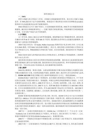 国外著名景观公司