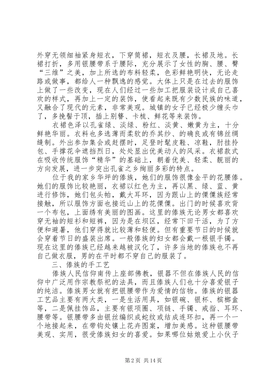 2024年对傣族服饰文化的研究与思考_第2页