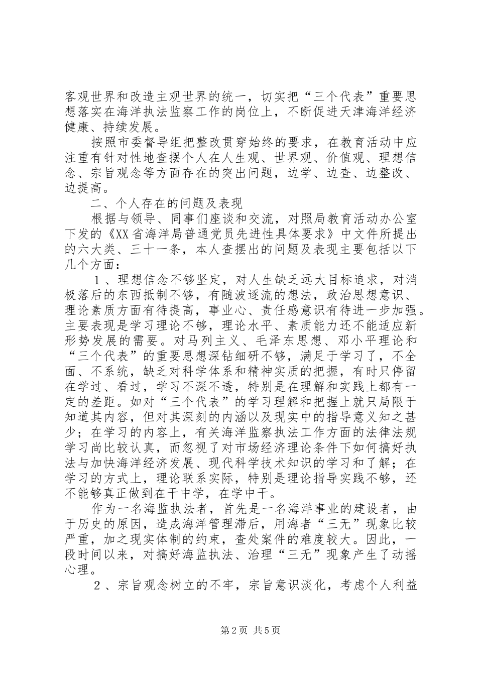 2024年同志党性分析材料_第2页