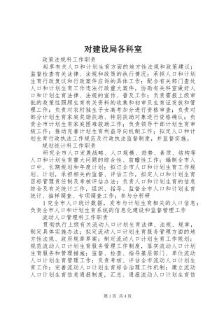 2024年对建设局各科室