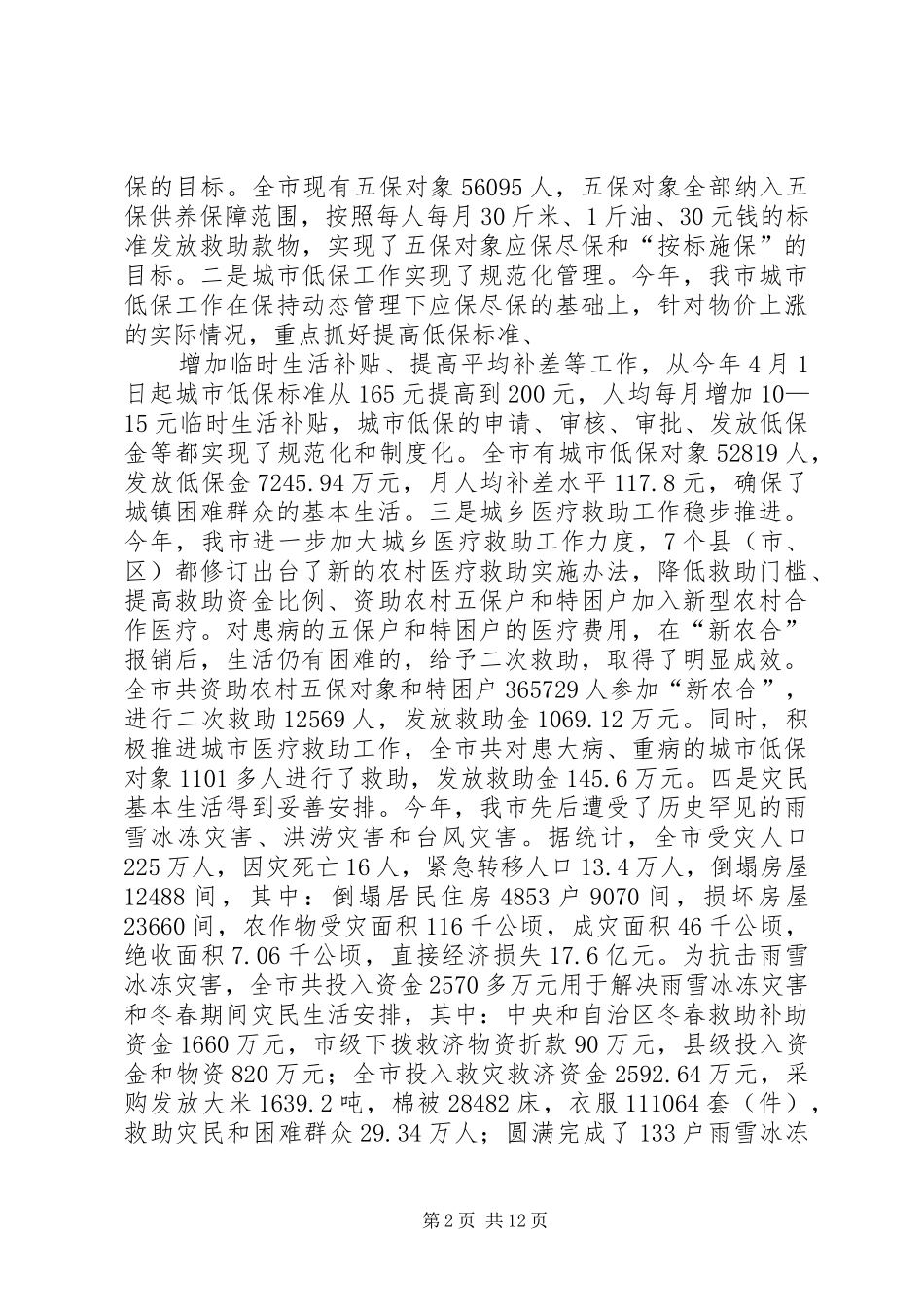 2024年县民政工作总结_第2页