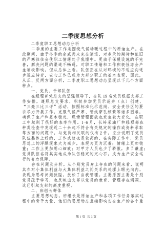 2024年二季度思想分析