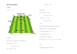 国际足联足球比赛规则