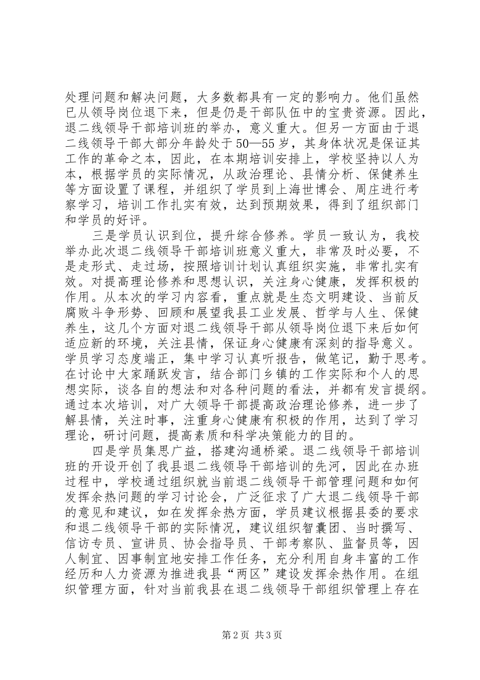 2024年二线领导干部工作总结_第2页