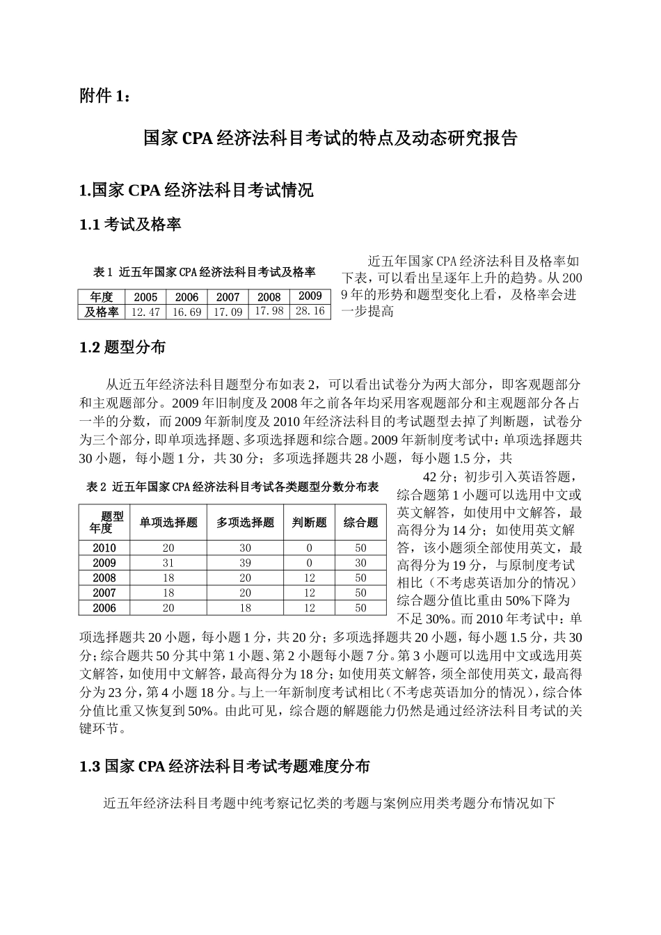 国家CPA经济法科目考试的特点及动态研究_第1页