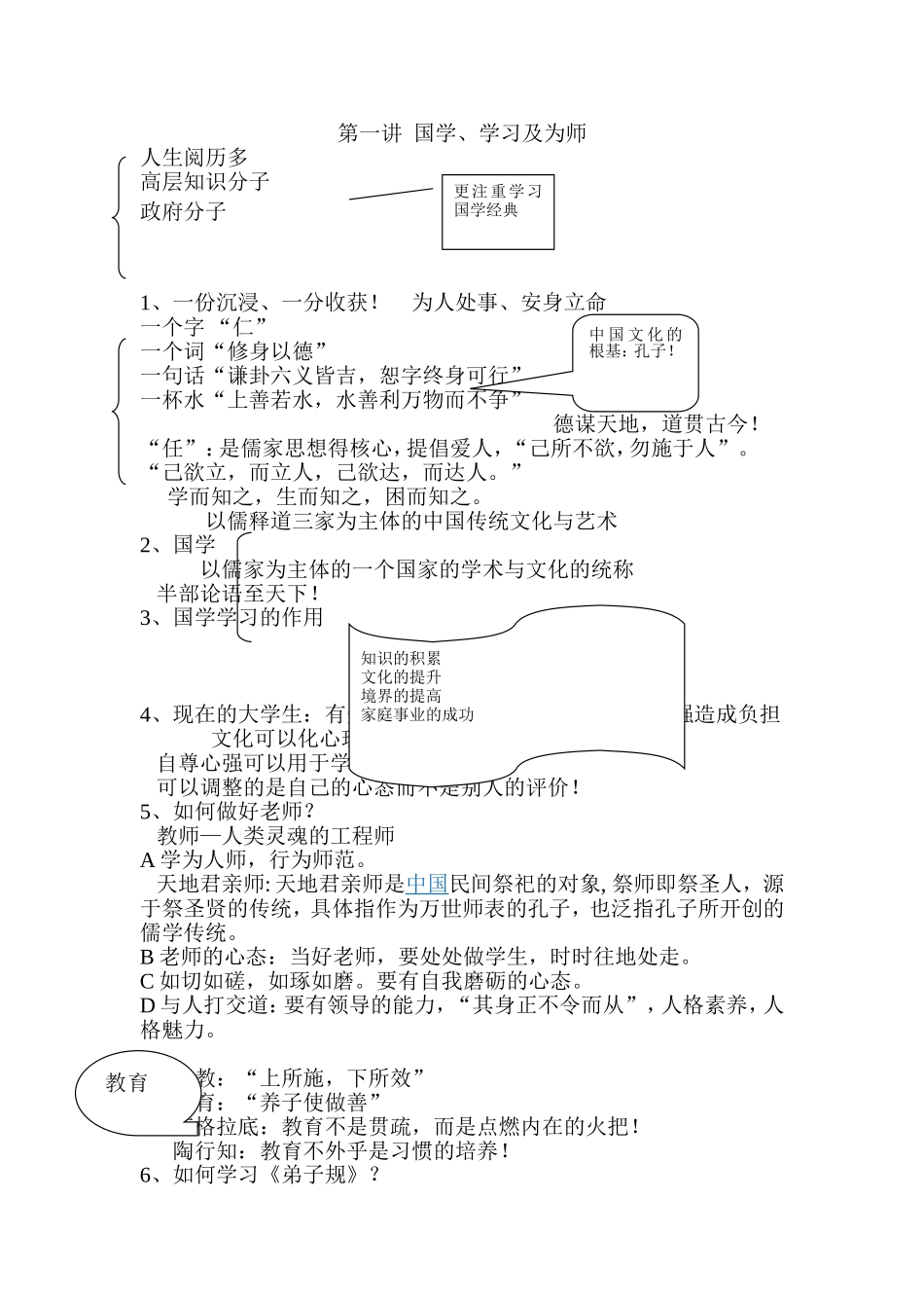 国学讲座笔记_第1页