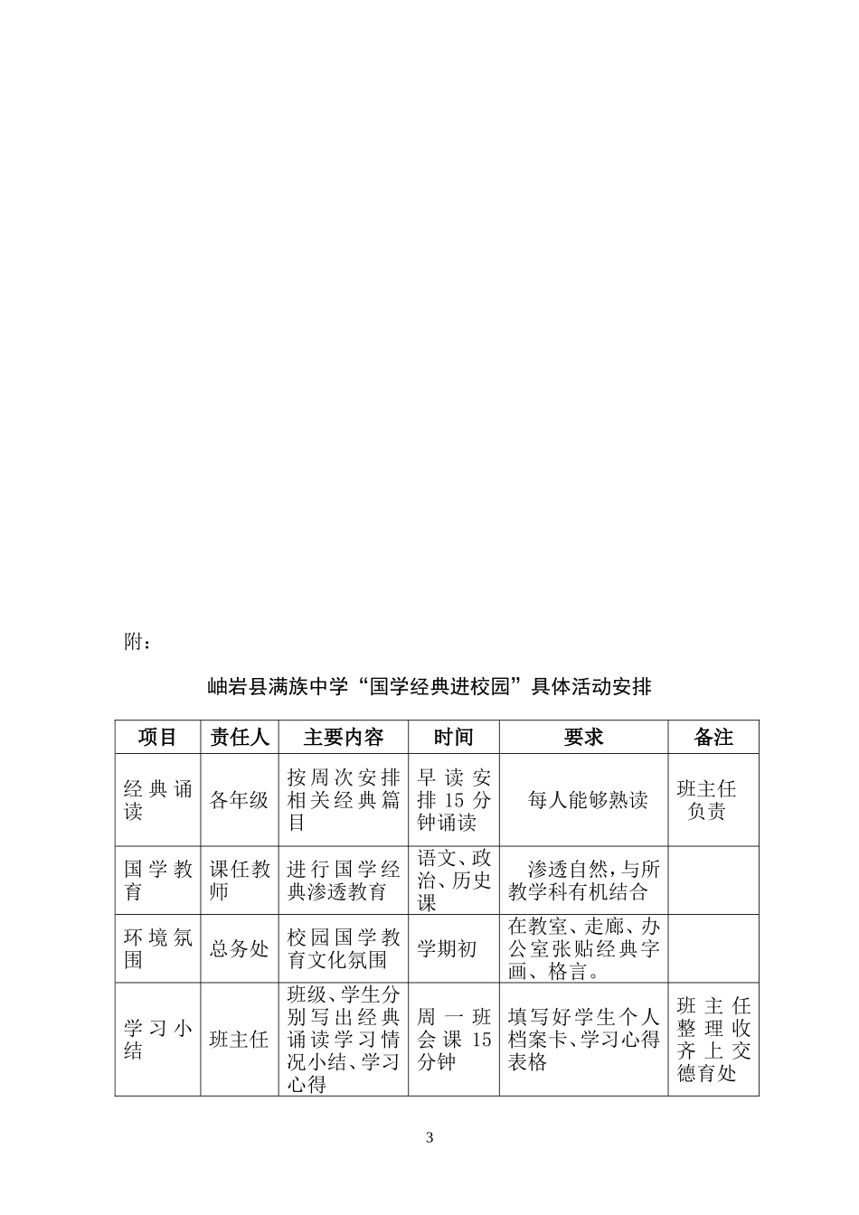 国学经典教育实施方案_第3页