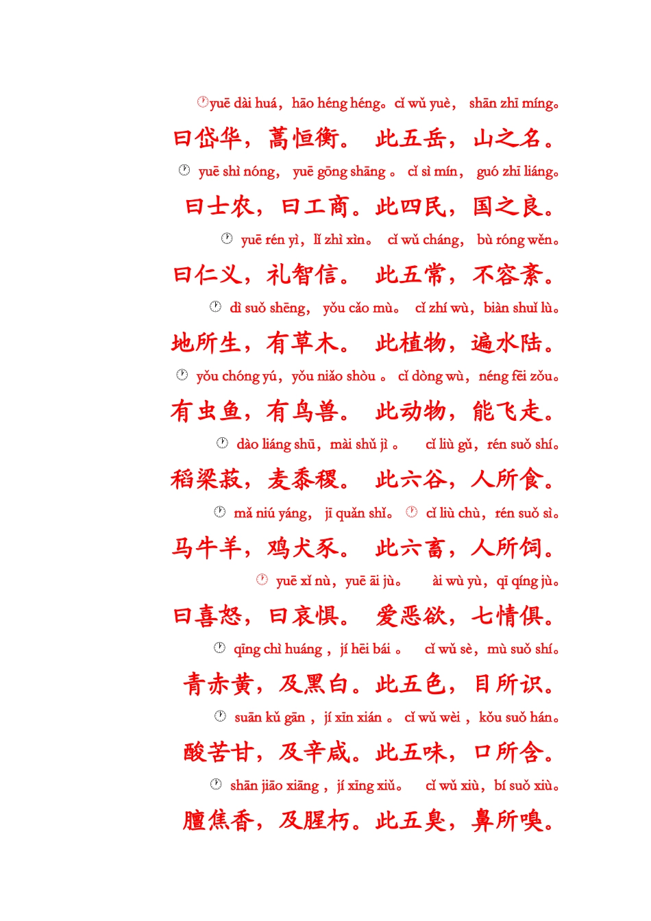 国学经典之幼儿文学《三字经》拼音综合版_第3页