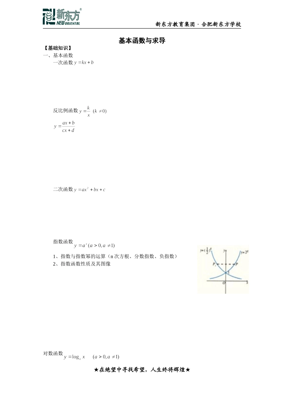 基本函数与求导_第1页