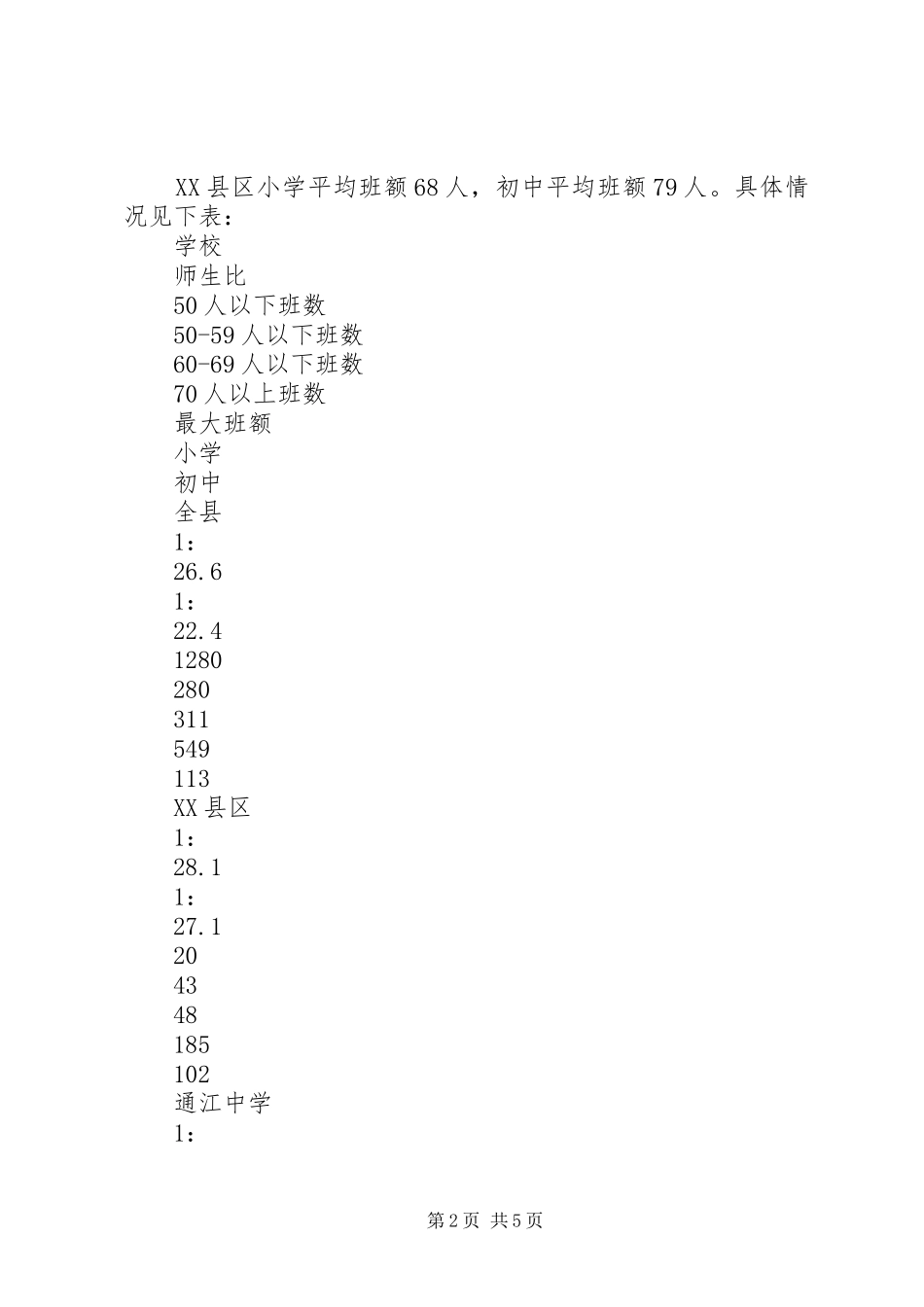 2024年县县区义务教育工作情况汇报材料_第2页