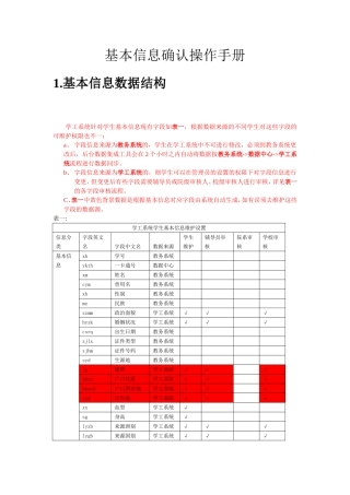 基本信息确认操作手册