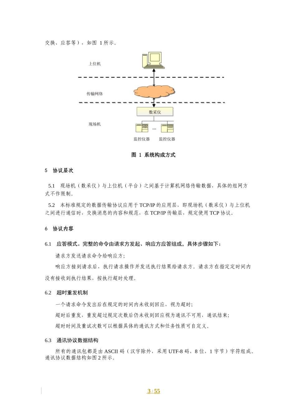 国家地表水监测系统通信协议技术导则(征求意见稿)_第3页