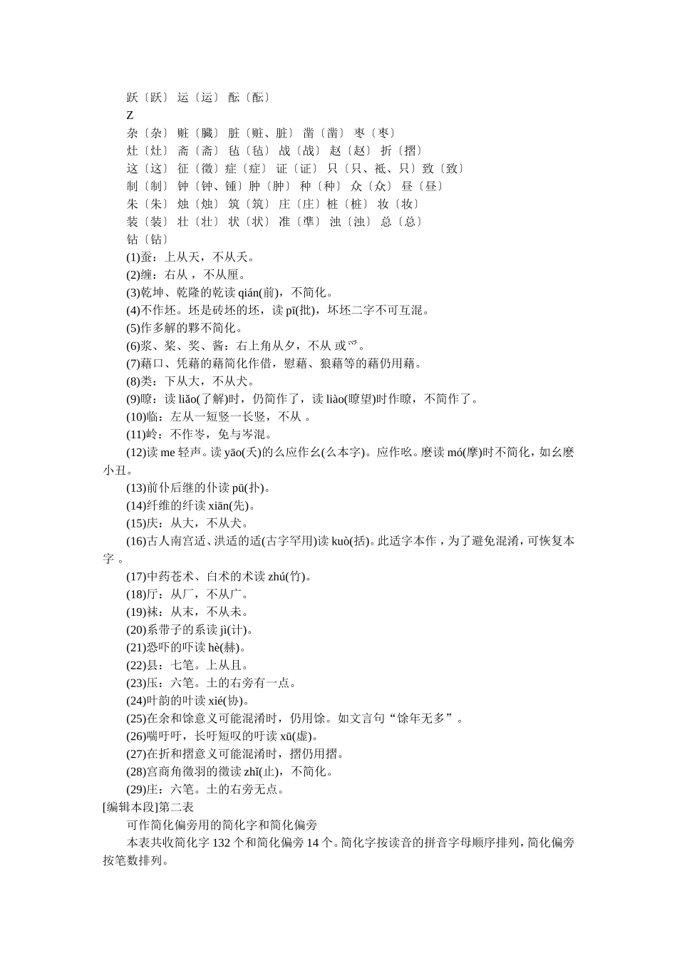 国家第一批简化字总表_第3页