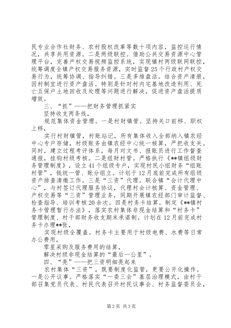 2024年唱好四字诀扎实推进农村三资管理工作_第2页