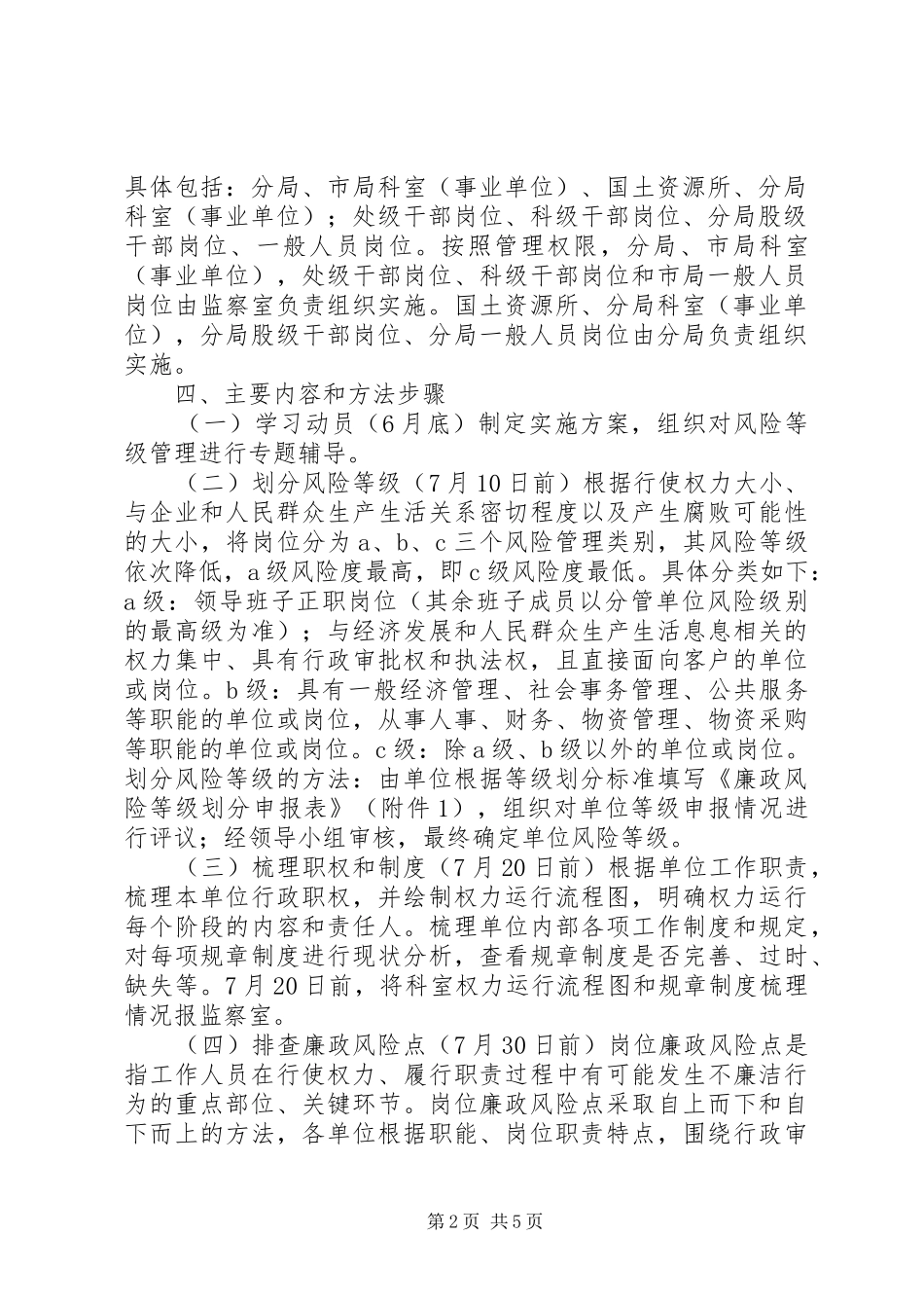 2024年城关国土中心所开展岗位廉政风险教育活动实施方案_第2页