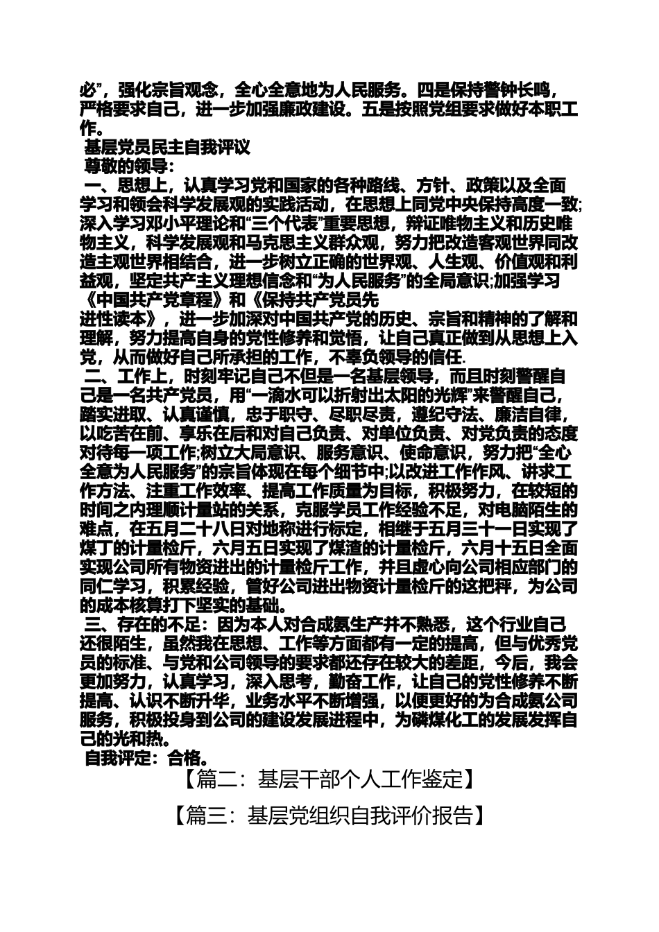基层工作者自我评价_第2页