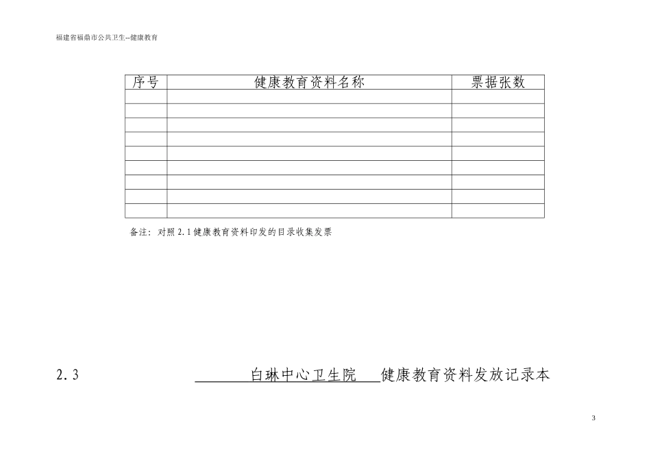 基层健康教育目录规范模板_第3页