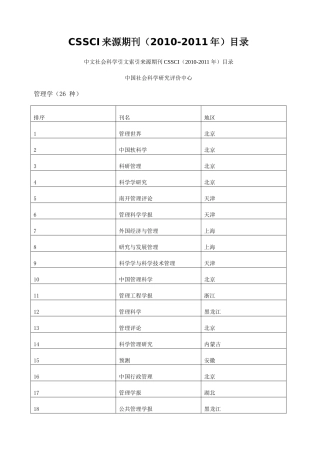 国家二类期刊目录