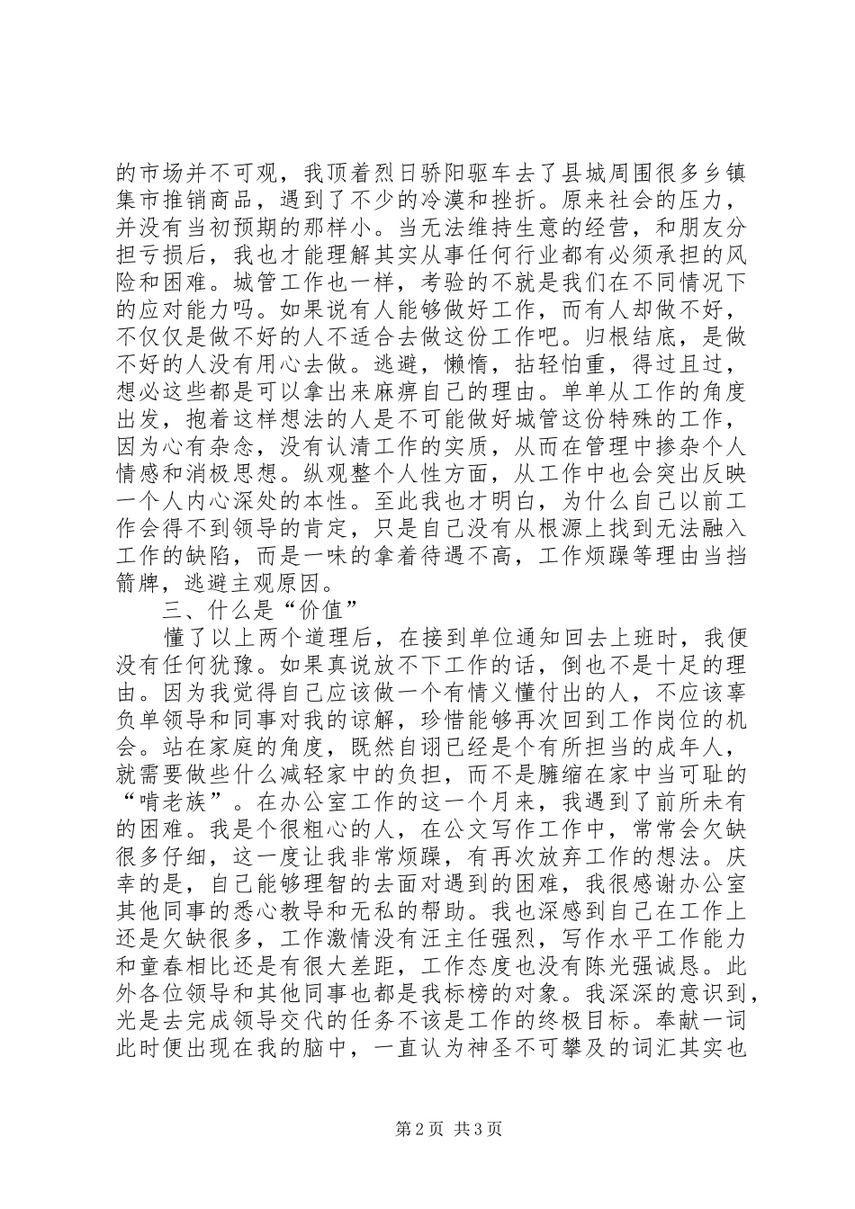 2024年城管个人工作汇报_第2页