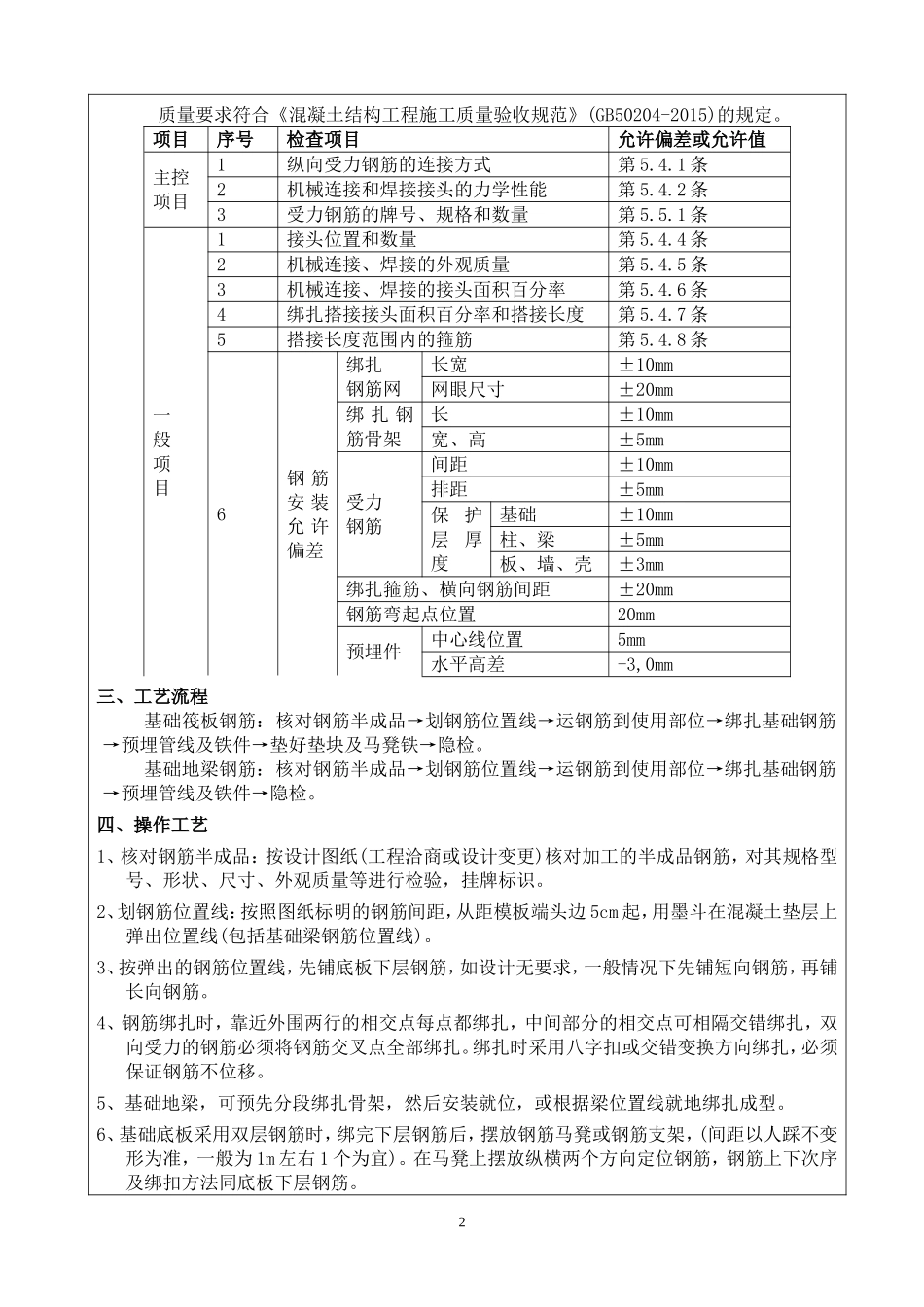 基础钢筋工程技术交底_第2页