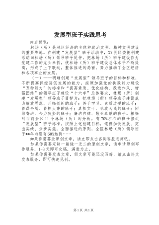 2024年发展型班子实践思考