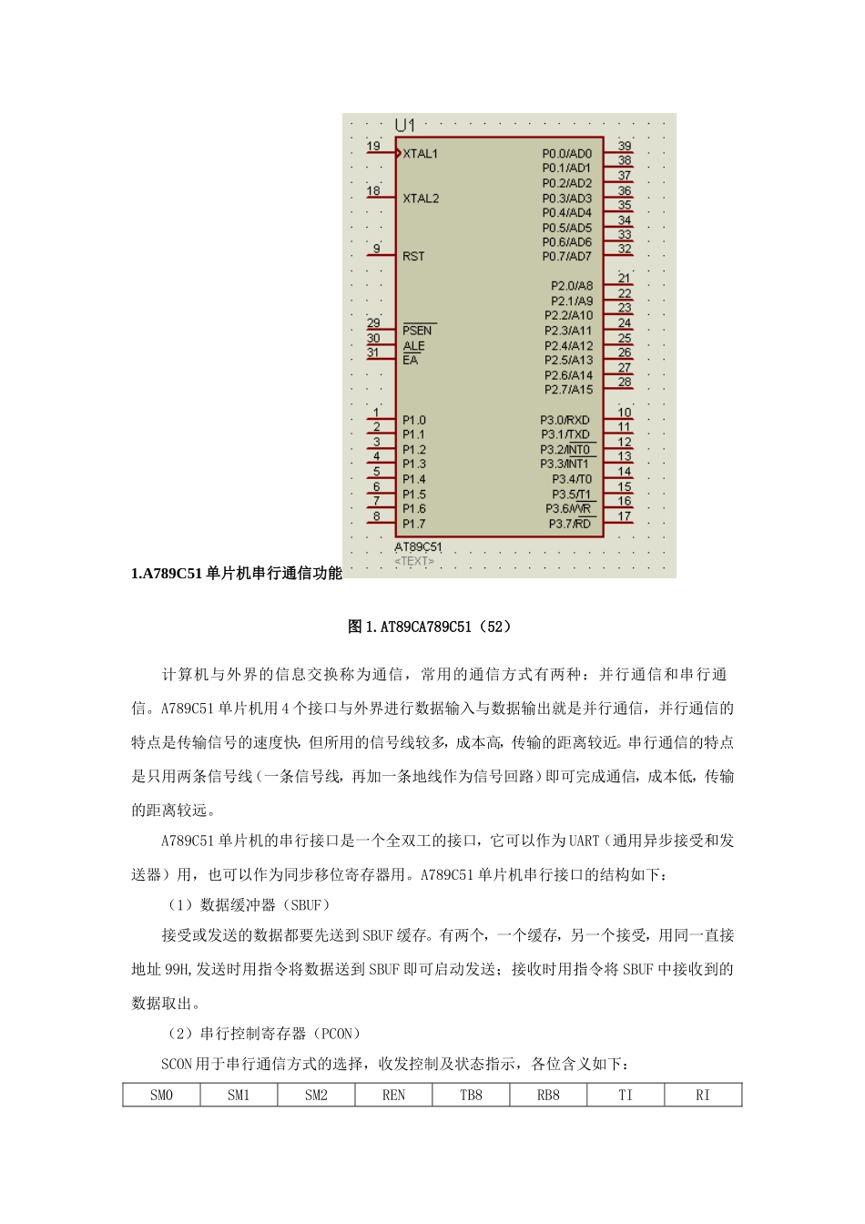 基于51单片机的双机串行通信课程设计_第2页