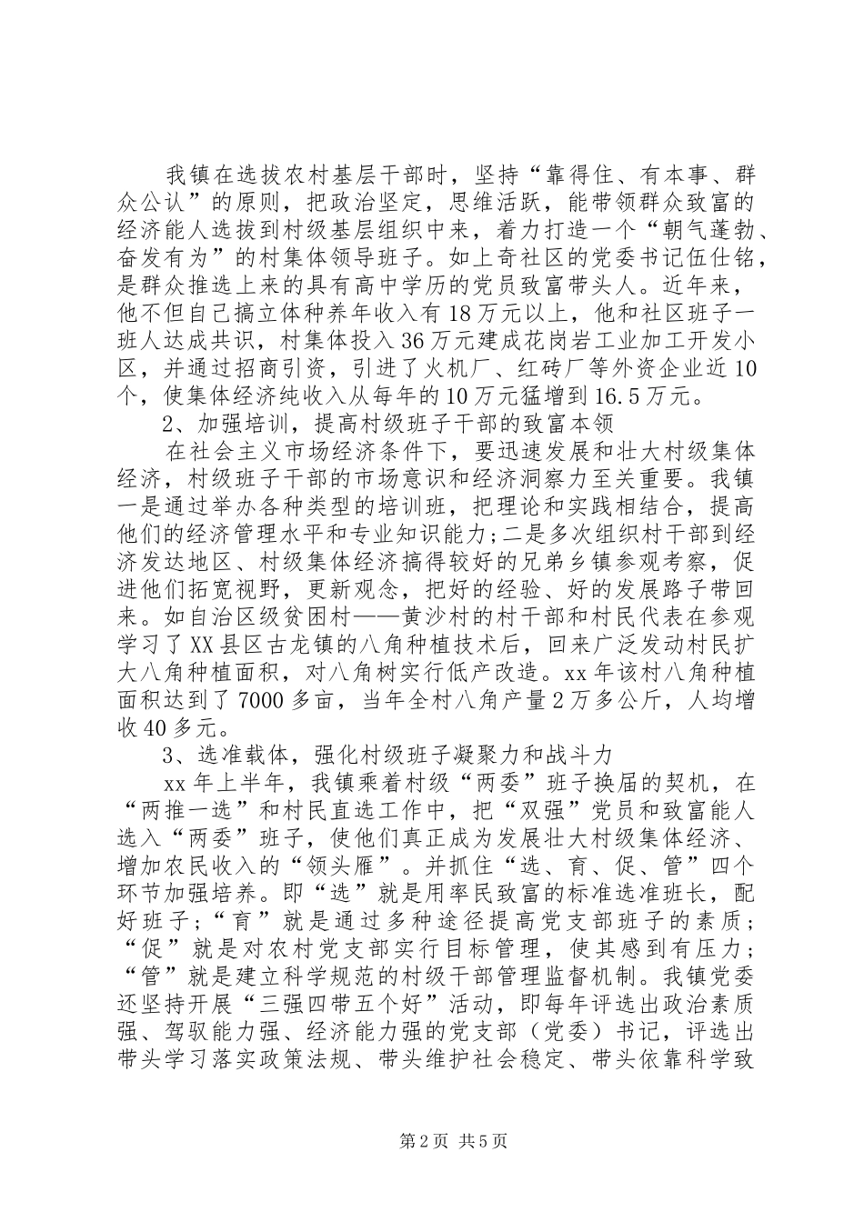 2024年发展壮大村级集体经济工作报告_第2页