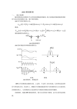 基于simulink的AM、DSB、SSB调制解调仿真