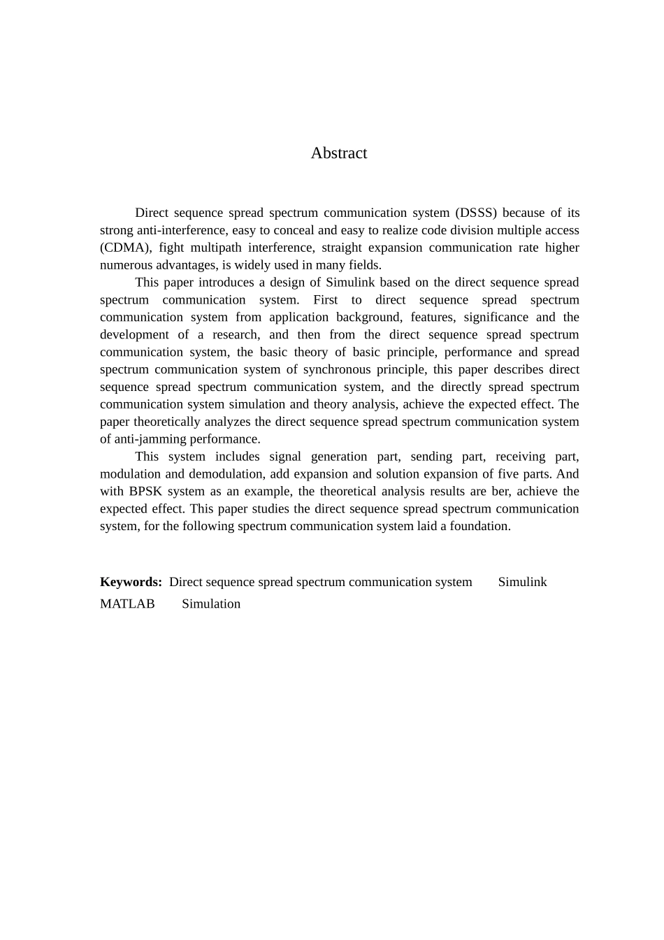 基于SIMULINK直接扩频序列通信系统的设计_第3页