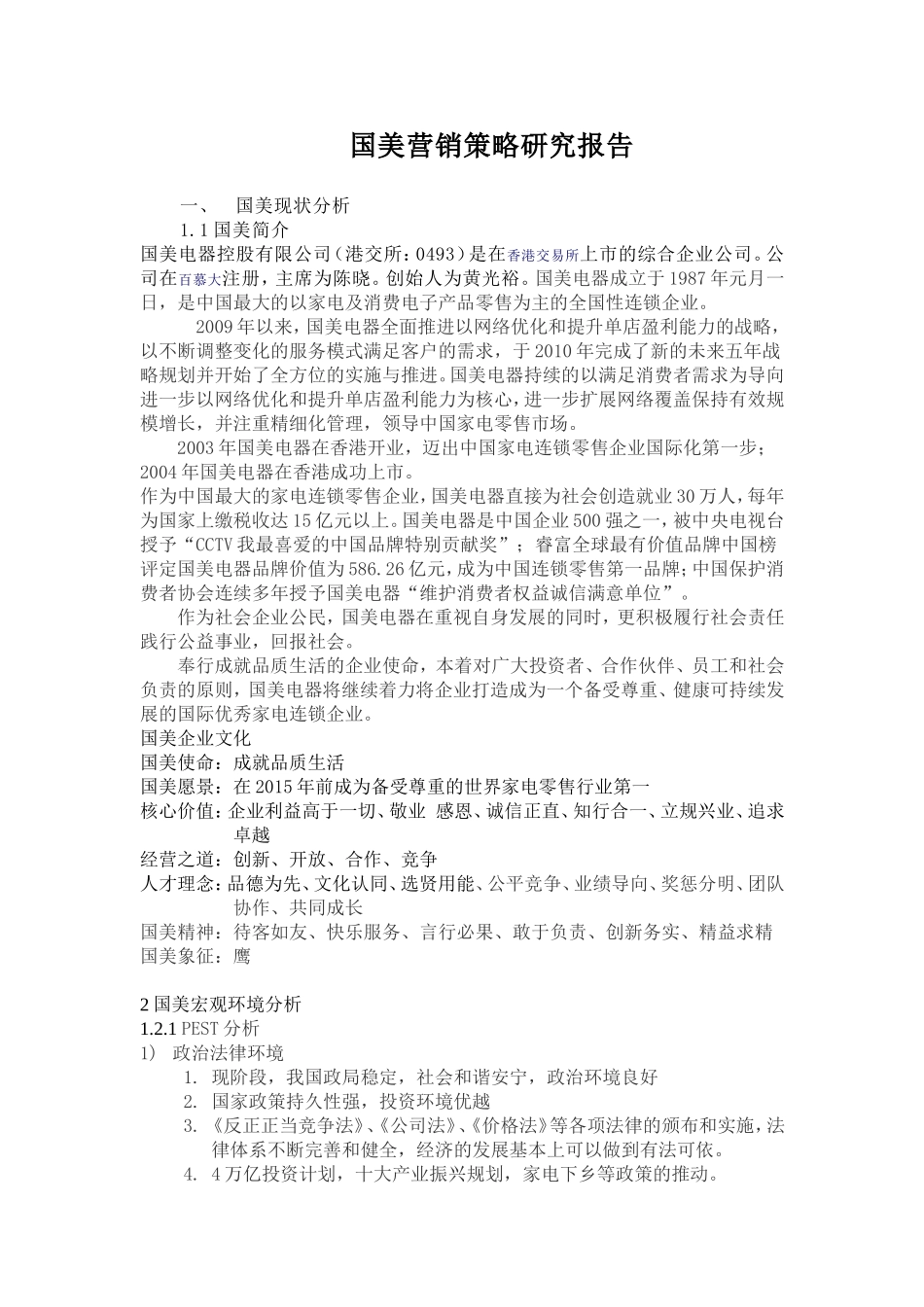 国美营销战略研究报告_第2页