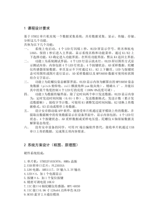 基于STM32单片机的数据采集系统