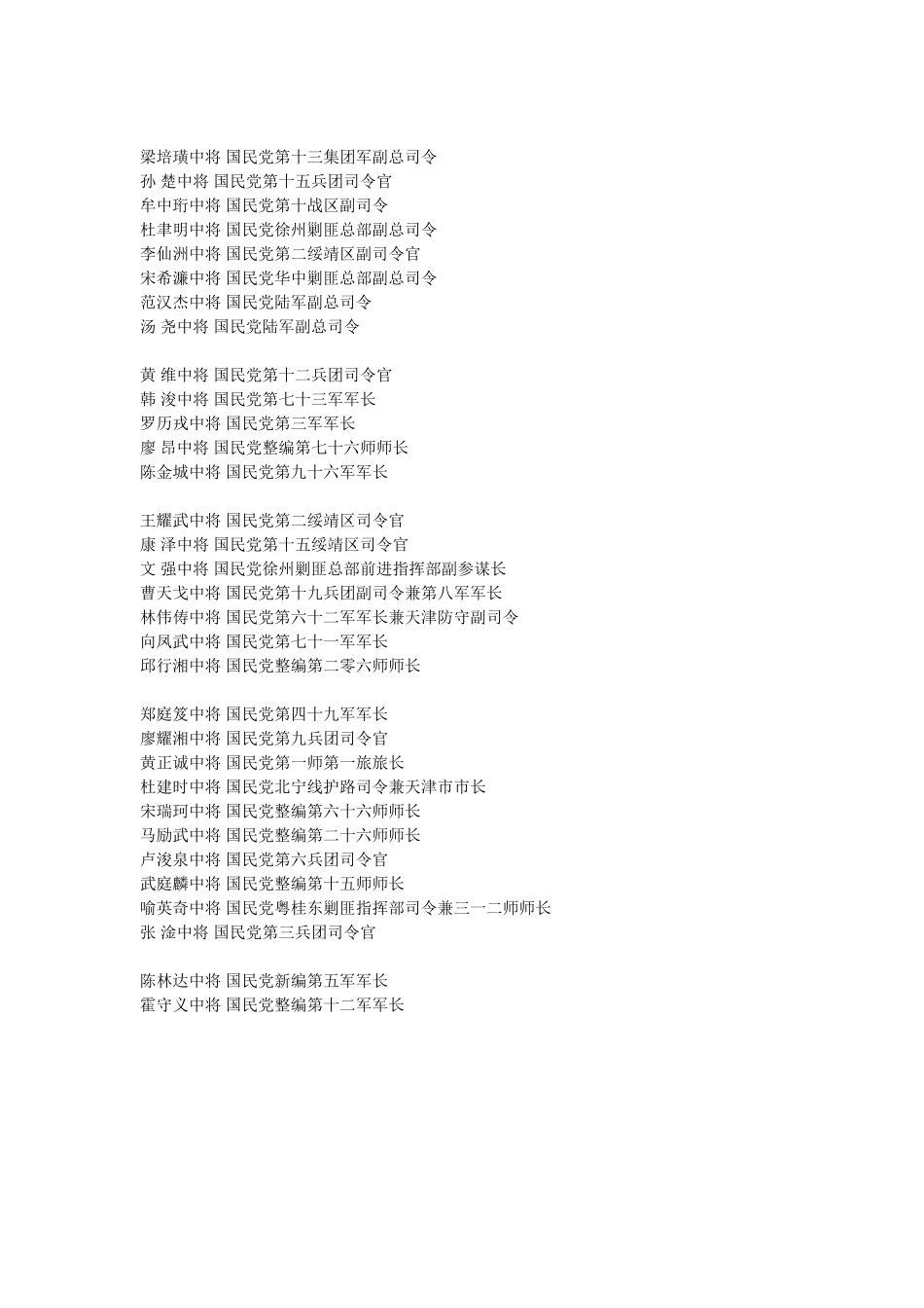 国民党被俘将领名录_第2页