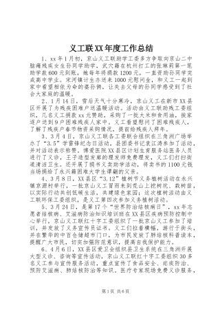 2024年义工联年度工作总结
