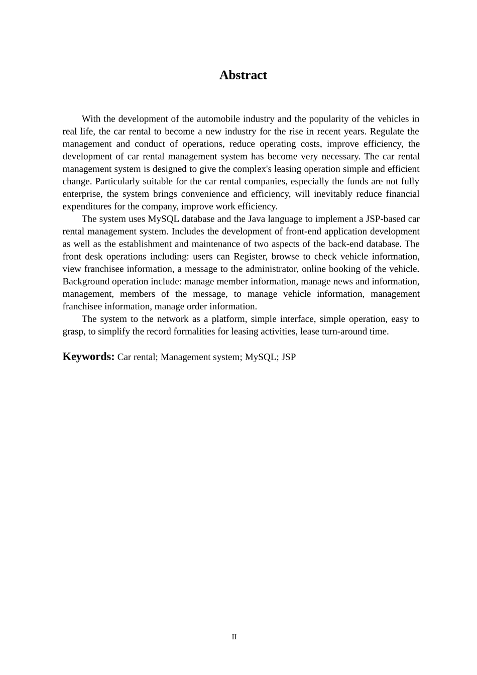 基于JSP的汽车租赁管理系统的设计与实现(含源文件)_第3页