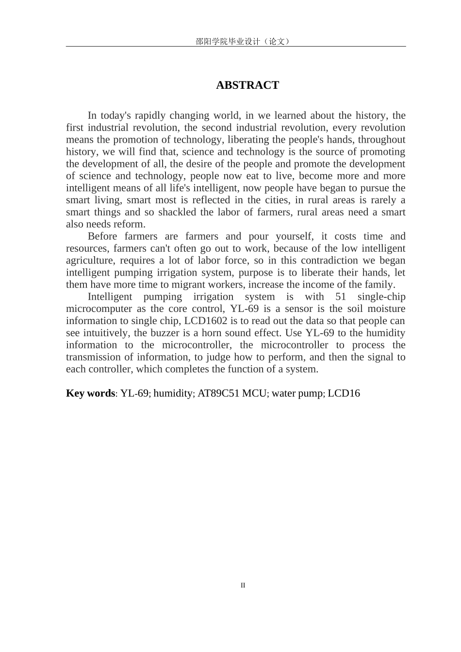 基于单片机的智能抽水灌溉系统设计_第3页