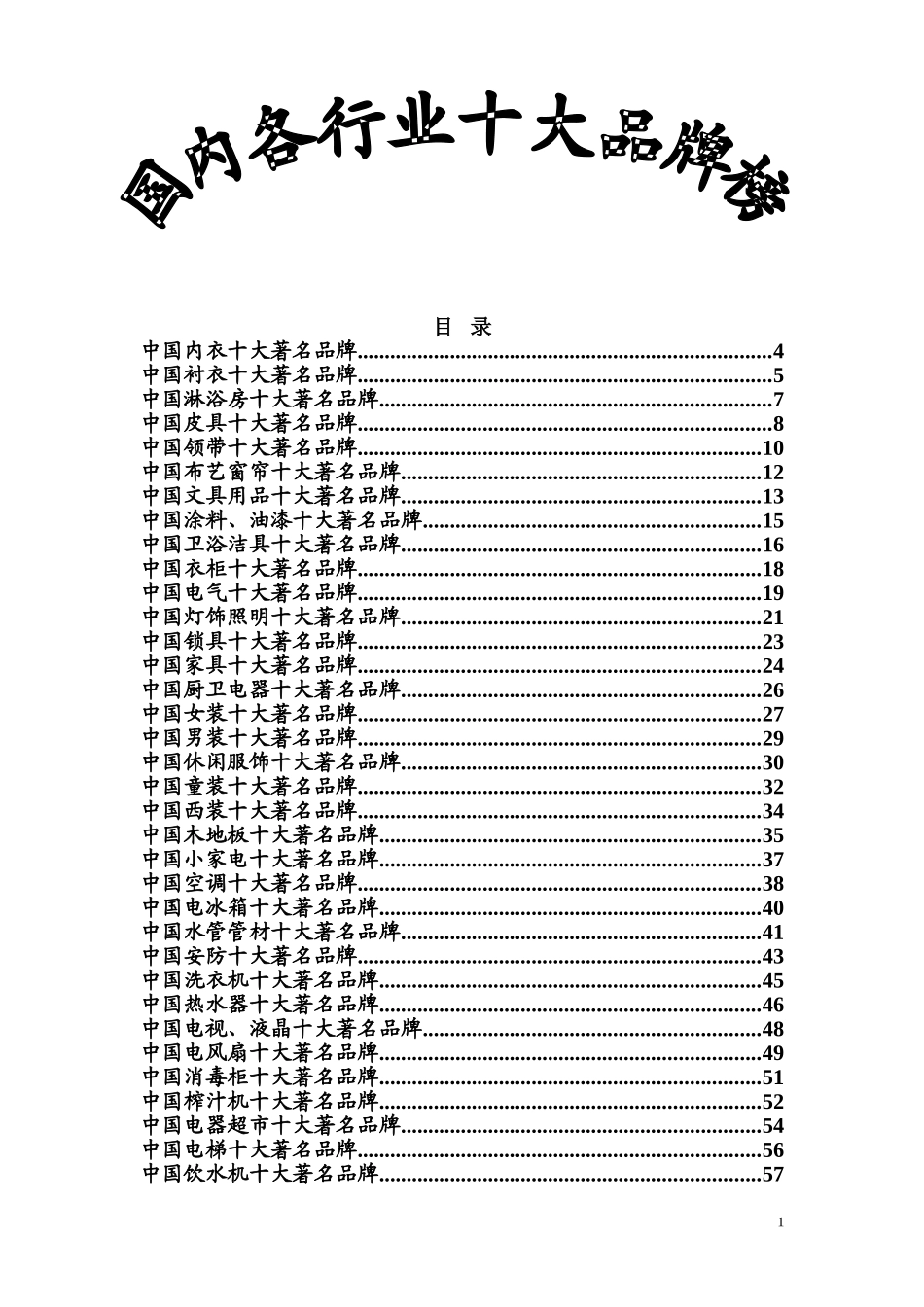 国内各行业十大品牌图标汇集_第1页